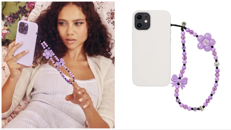Lavender手機鍊 ，2880元。品牌提供