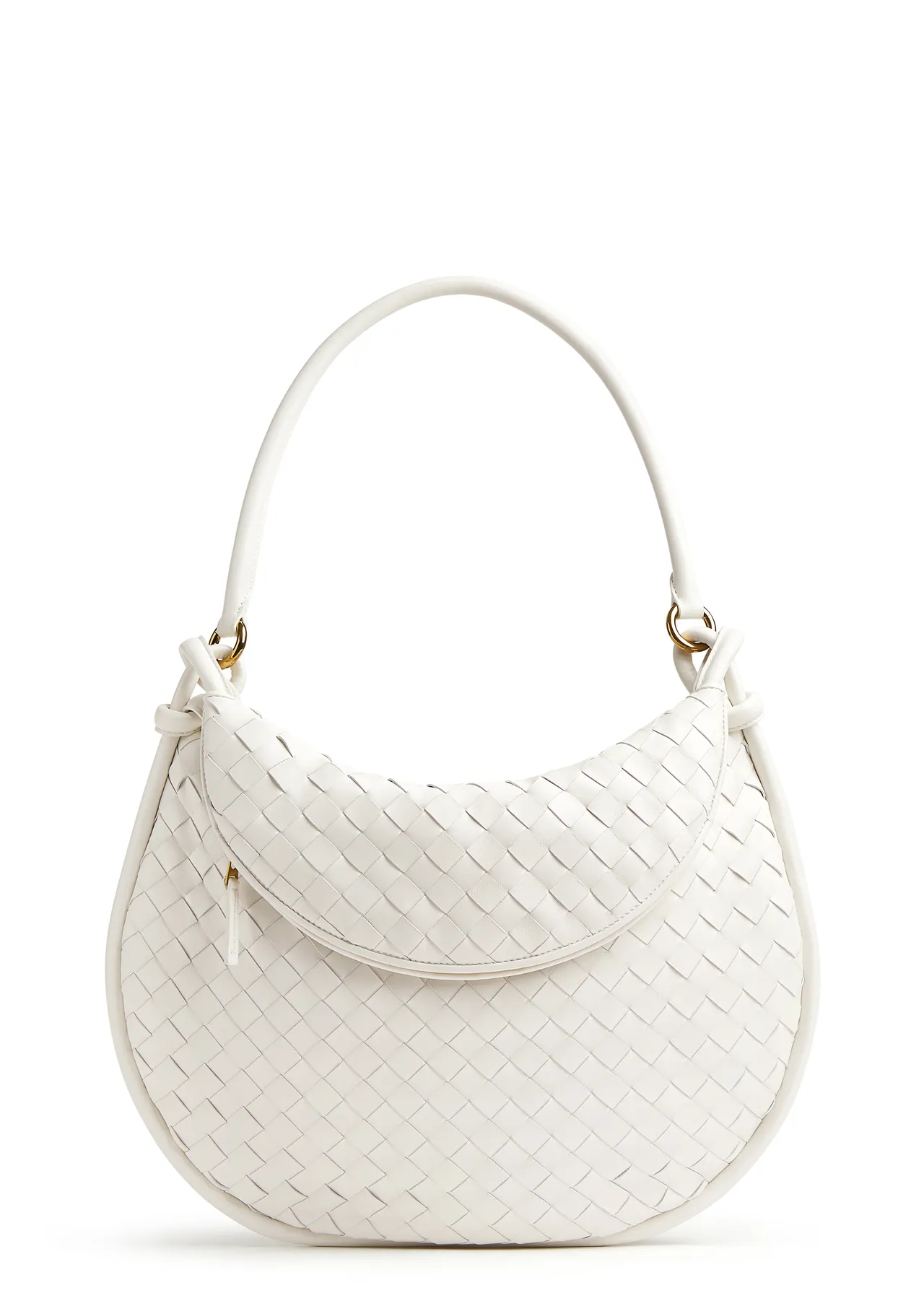 Gemelli白色编织皮革肩背包，15万5000元。品牌提供