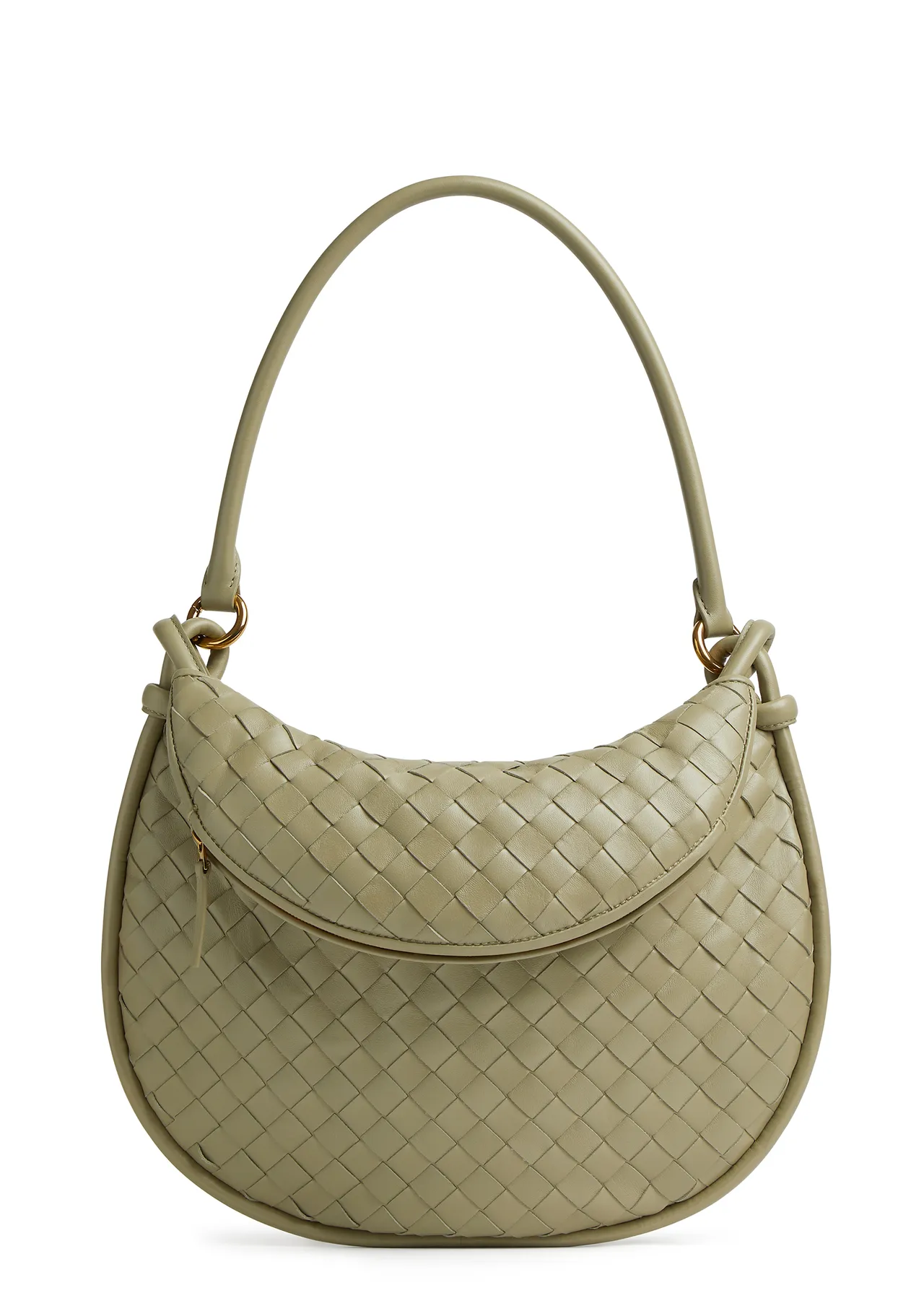 Gemelli石灰棕编织皮革中型肩背包，12万5600元。品牌提供