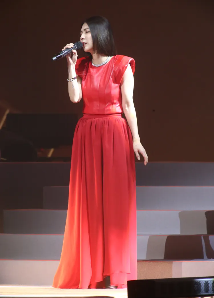 許茹芸用美聲征服樂迷。娛樂中心攝