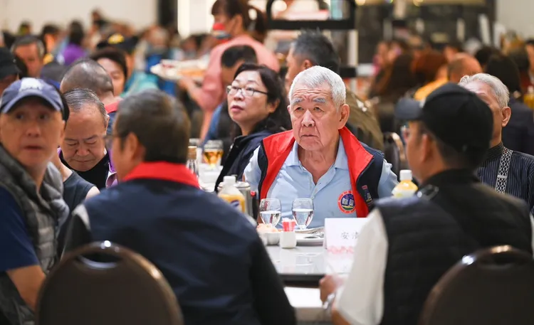 與會榮民。桃園市府提供