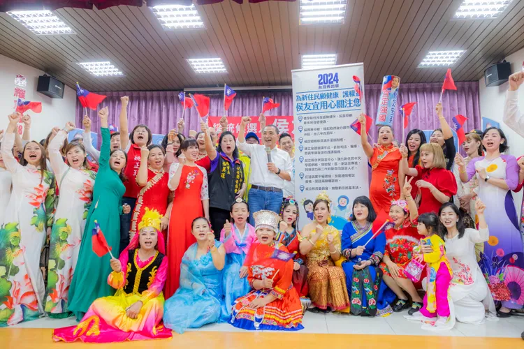 侯友宜提出「新住民政策」七大主張。侯辦提供