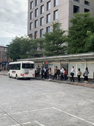 台塑接駁車倍增。北市公運處提供