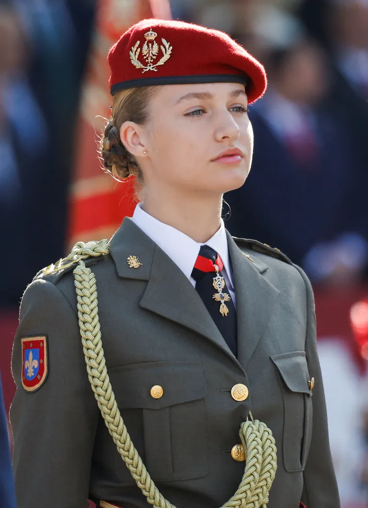 12日國慶慶典上的蕾歐諾兒公主。路透社