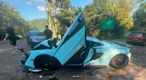 超貴車禍!3輛麥拉倫超跑追撞成一團