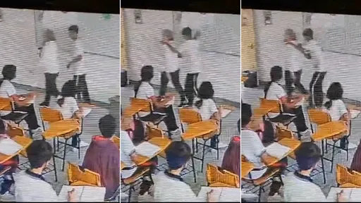 驚悚影片|14歲學生不爽被訓斥 全班面前「揮刀偷襲狂捅女教師」