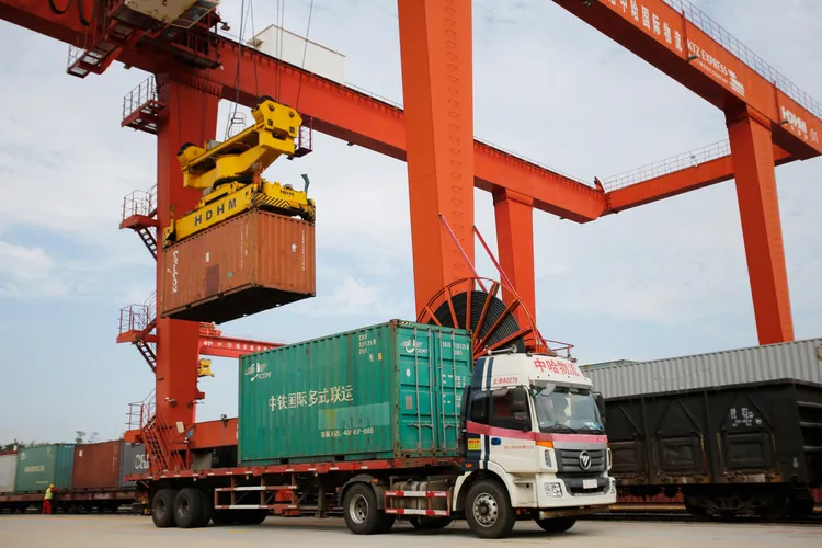 中國江蘇連雲港。新華社