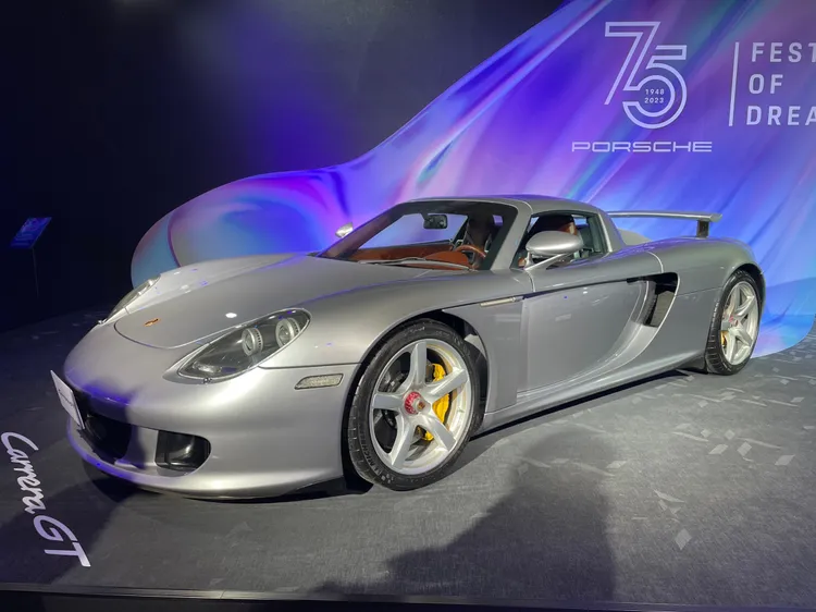 經典蛙王保時捷Carrera GT超跑。林浩昇攝