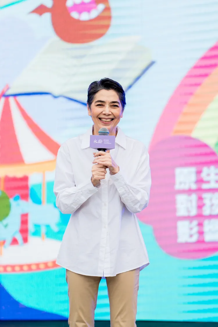 郭台銘副手賴佩霞今也出席園遊會。郭辦提供