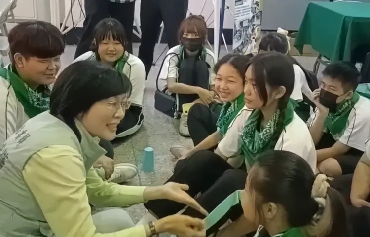 林岱樺樂見雙語教育環境更全面。林岱樺提供