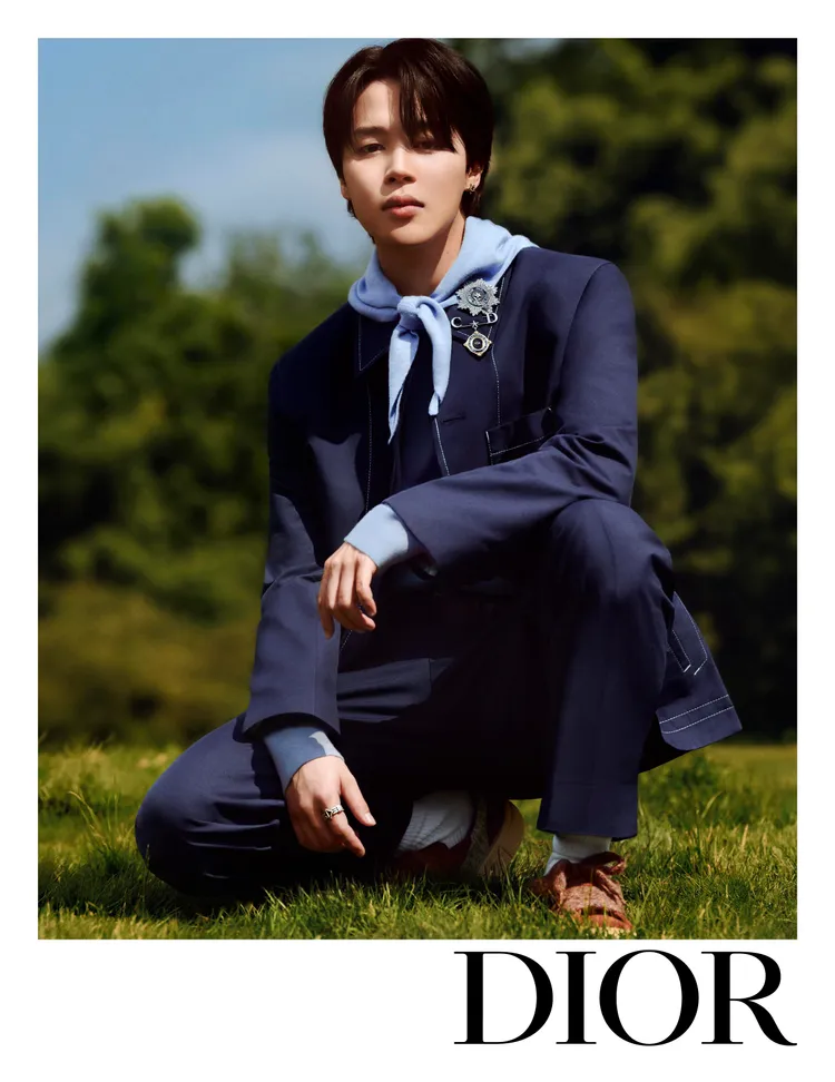 Jimin演繹DIOR 2024春季男裝。品牌提供