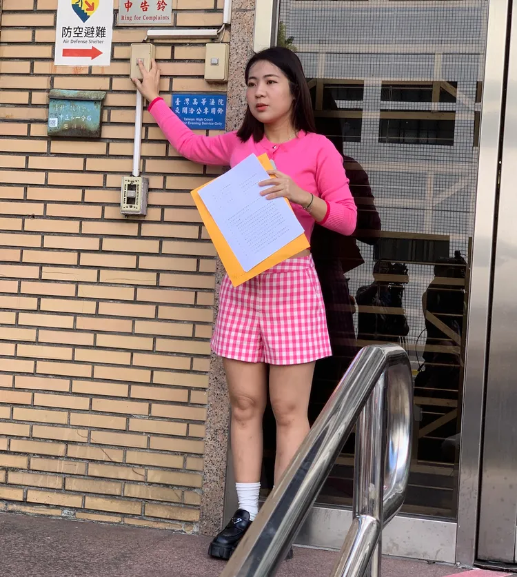 徐巧芯(圖)今向高檢署告發郭璽洩漏國防秘密等罪。丁牧群攝