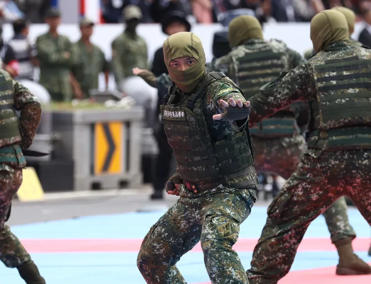 陸軍特戰指揮部戰技隊格鬥。林林攝