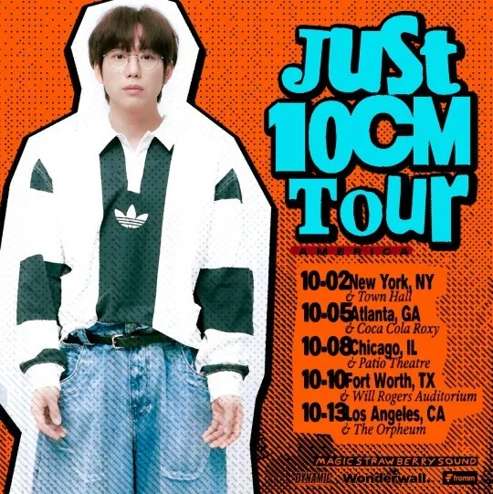 10CM原定明天起在美國舉行5場個唱，演出前10天臨時宣布取消。翻攝權正烈IG