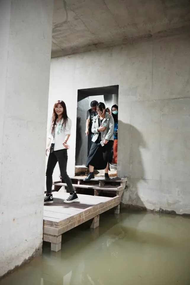 鄉民女神開箱！桃園神秘的「地下宮殿」。翻攝臉書「黃瓊慧 桃園觀察日記」