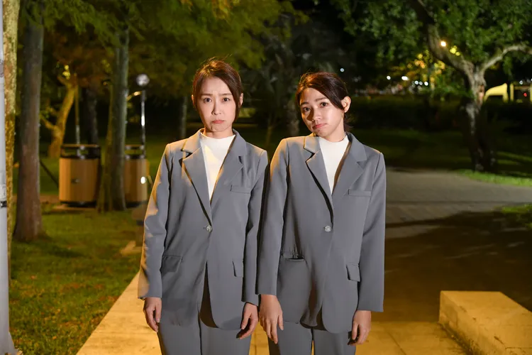 曾智希在戲中被害死，靈魂依附在林昀希身上。三立提供