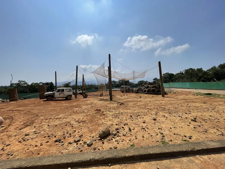 六福村飼養狒狒環境已改善。新竹縣府提供