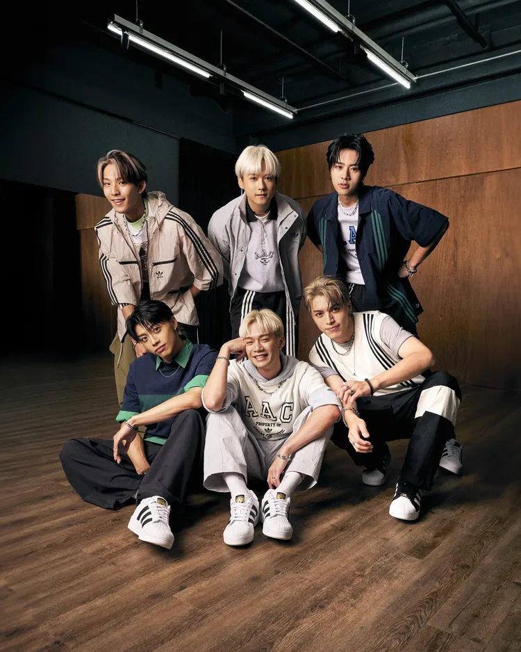 大勢男團Ozone演繹adidas Originals Superstar。品牌提供