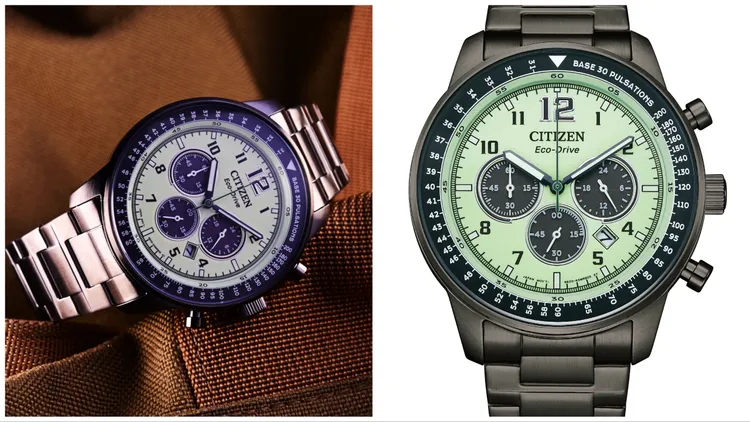 CITIZEN夜光型者限定光動能CA4507-84X腕錶，44mm，不鏽鋼錶殼，不鏽鋼錶帶，1萬4900元。品牌提供