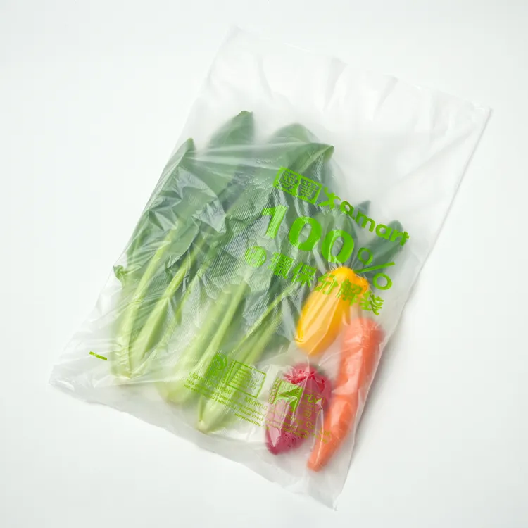 愛買量販10月起於5家分店(忠孝店、南雅店、新竹店、復興店及水湳店)的生鮮蔬果區導入生物可分解蔬果袋。愛買提供