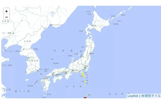 日本東京外海伊豆群島6.6地震 引發0.3公尺高海嘯