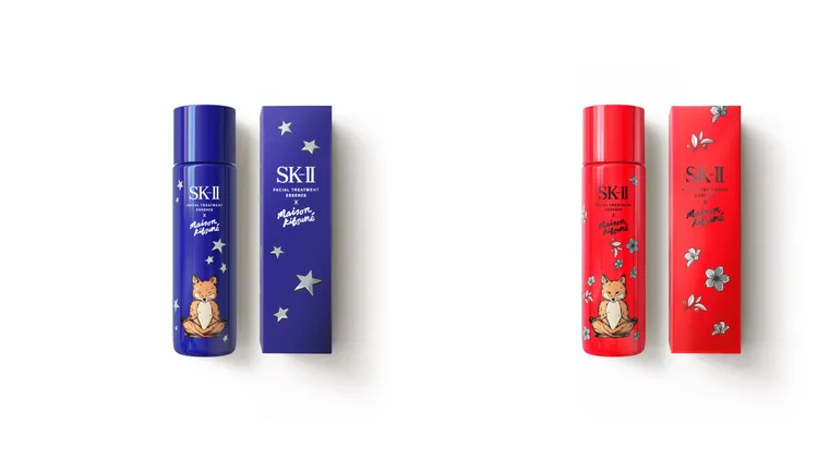 SK-II x Maison Kitsuné青春露，各230ml／6900元。品牌提供