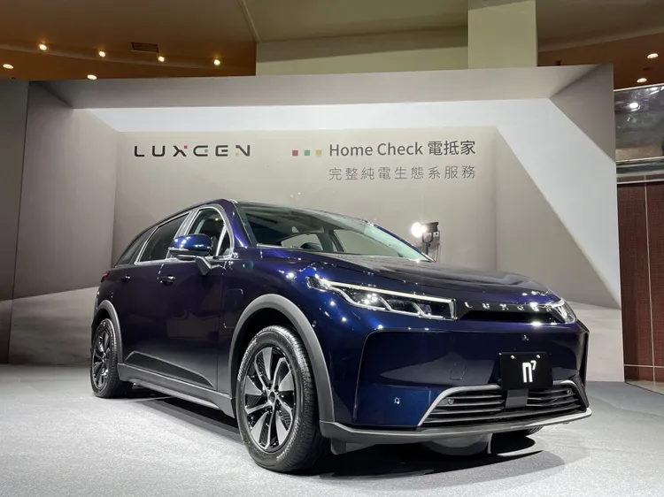 n⁷外觀造型延續LUXGEN「以風塑形」的空氣力學設計理念打造。林浩昇攝