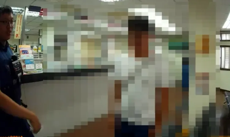 警方聯繫婦人家屬到場說明。翻攝畫面