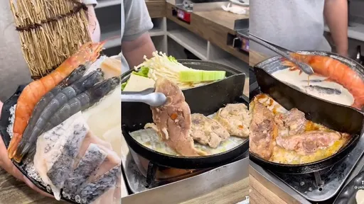 這家石頭火鍋超澎派 火烤兩吃美味無法抗拒