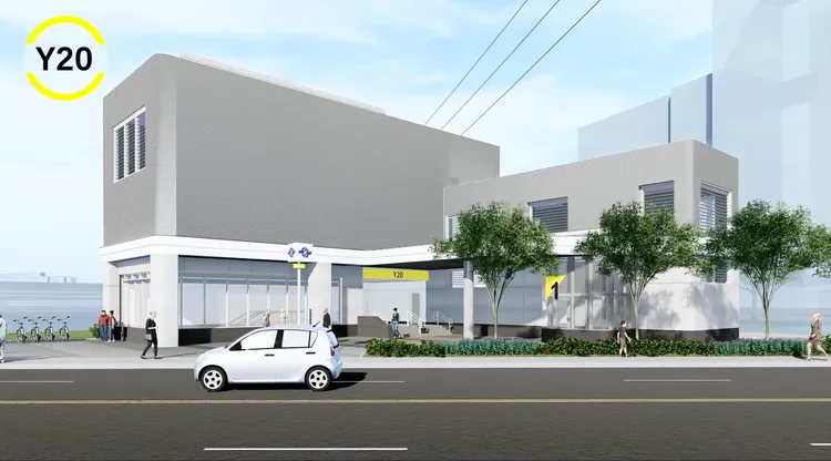 Y20站模擬圖。捷運局提供