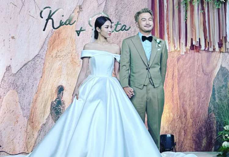 KID婚宴上感動說：「真的沒有想過有這一天」。翻攝路嘉怡臉書