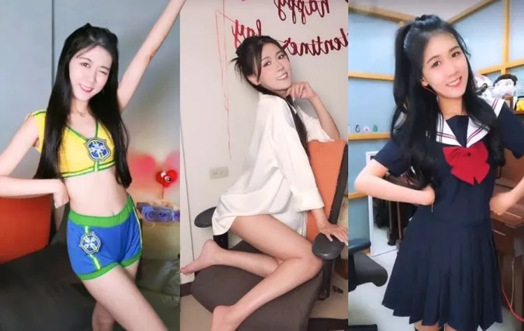 小c瓜俏喜截圖時間拍照姿勢越發專業多變。