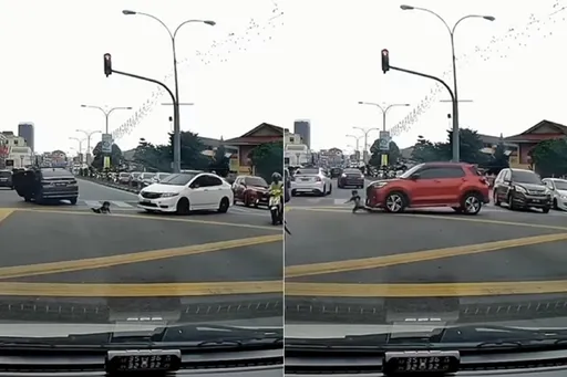 車子迴轉甩出小孩過程全曝光　好揪心！起身哭找媽慘被連續撞飛