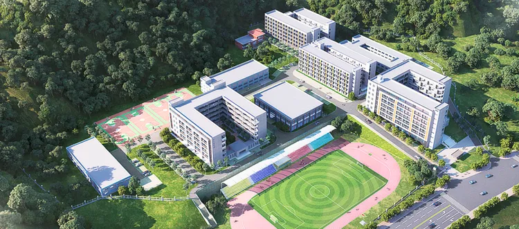 德聖職校校園不小，但沒有足夠師資。翻攝學校官方網頁