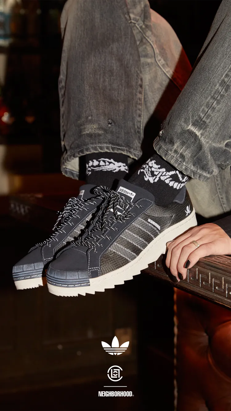 adidas、陳冠希攜手日本街頭潮牌NEIGHBORHOOD推出聯名鞋款。品牌提供