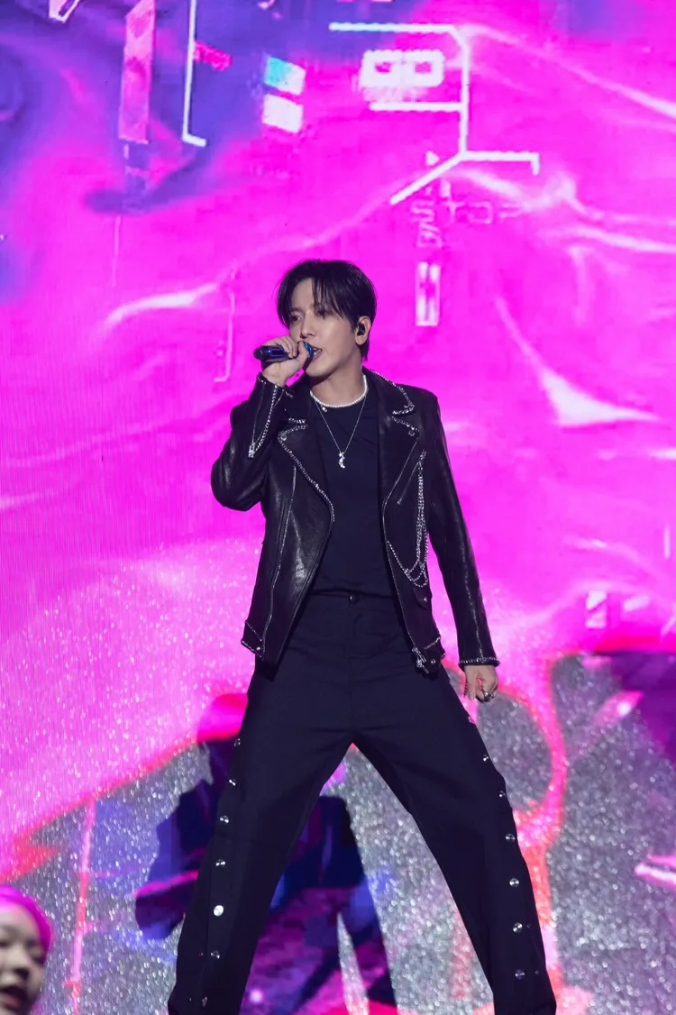 鄭容和向全場粉絲求婚，「嫁給我好嗎」。D-SHOW提供