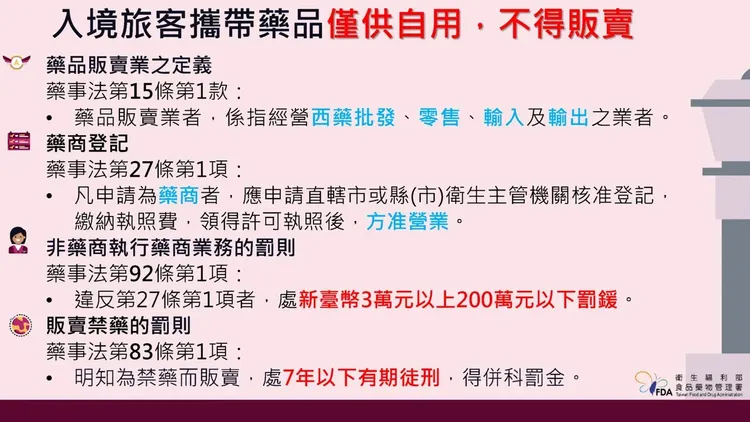 藥事法第92條第1項:.違反第27條1項者,新臺3萬元以上200萬元以下罰鍰。食藥署提供