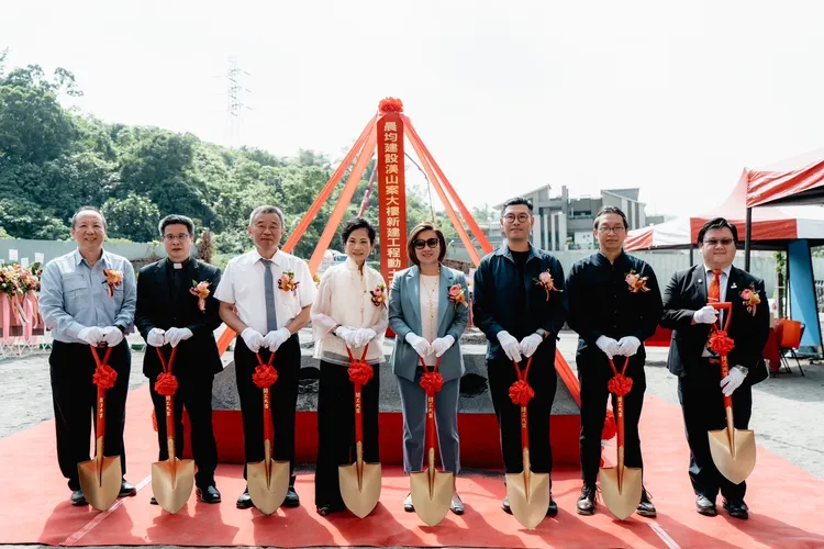 晨均建設建案位於大坪頂，日前已動土。晨均建設提供