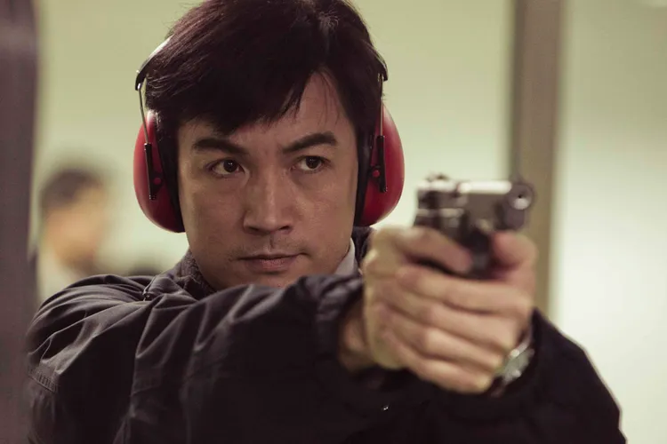 伊正在《生命的樂章》中飾演警察，警技表現上十分優異。大愛提供