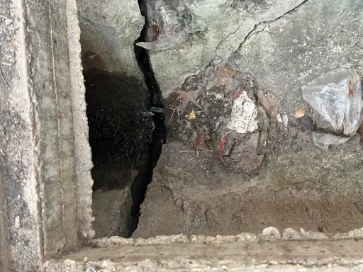 大直民宅持續下陷！房子傳撕裂聲掉碎石　住戶見「恐怖7公分」心驚難眠