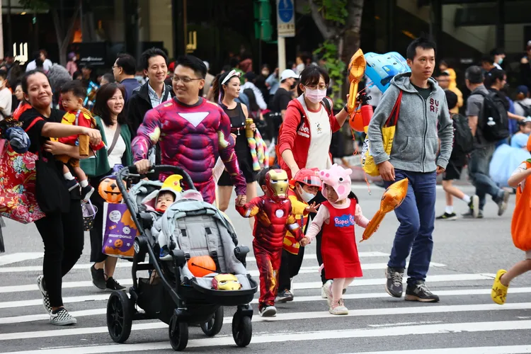 「天母搞什麼鬼」萬聖節嘉年華。彭欣偉攝