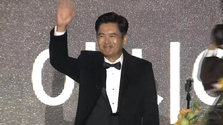 周潤發從影50年，睽違14年造訪韓國領獎。翻攝釜山影展YouTube