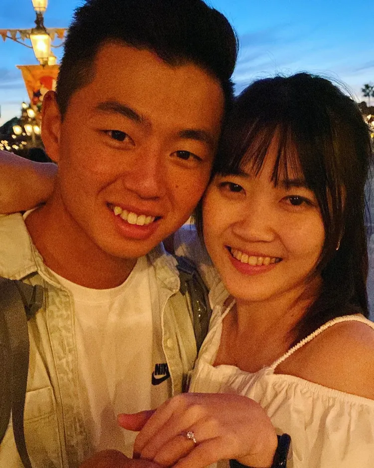 鄭宗哲和未婚妻。    翻攝zero_cheng_12  IG