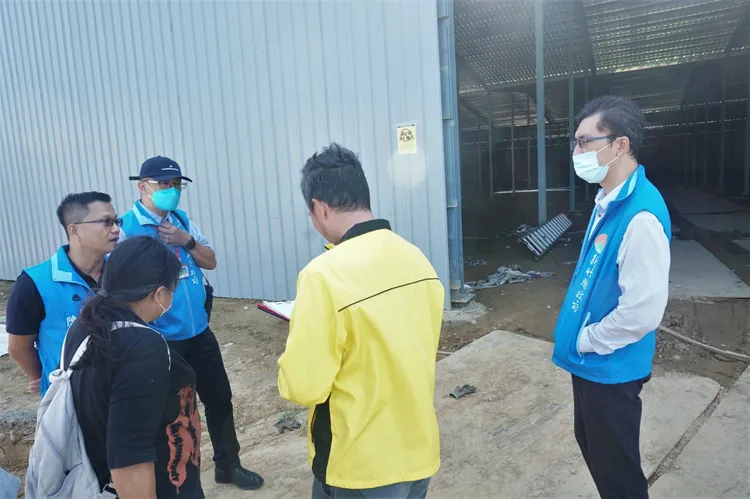 縣府聯合稽查。新竹縣府提供