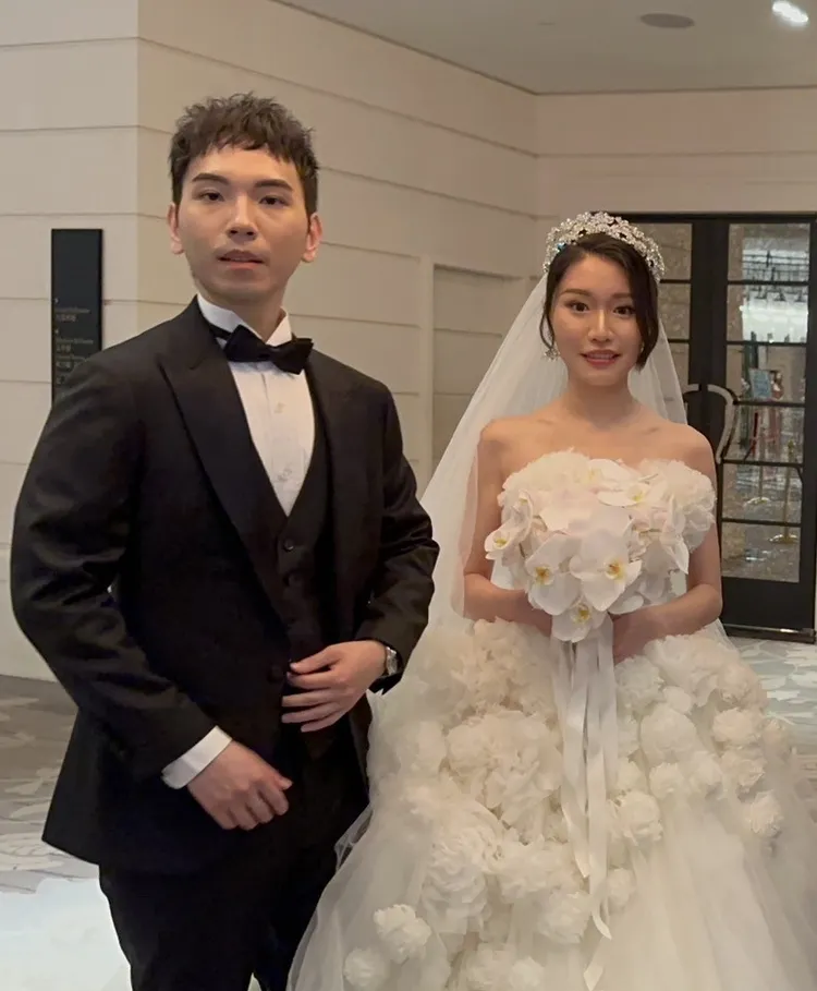 張晨光兒子及兒媳。趙大智攝