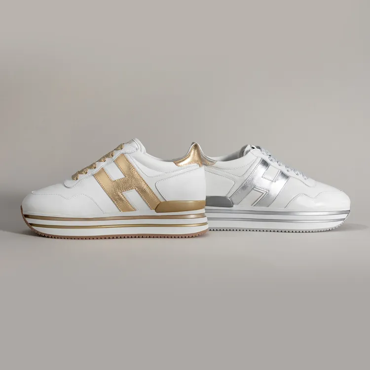 NEW H222系列最新鞋款，今季為台灣推出金、銀兩款專屬限定色（ NT 22,300 起）