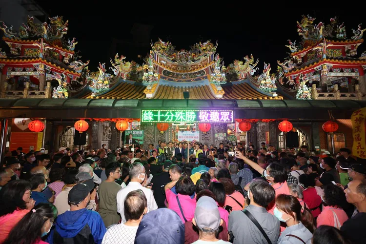 大批支持者將現場擠得水泄不通。賴清德競版提供