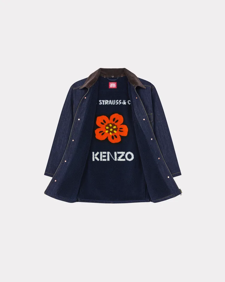KENZO x LEVI'S水洗藍雙面丹寧派克外套，3萬2800元。品牌提供
