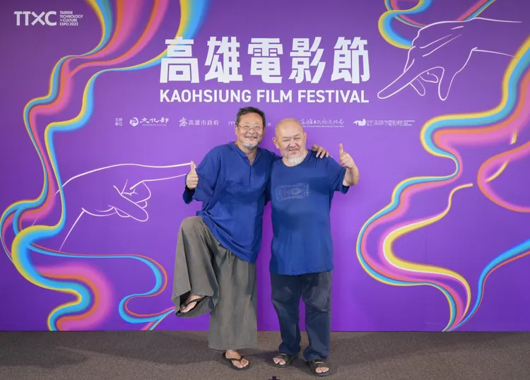導演林正盛（右）和陳明章（左）出席雄影活動。高雄電影節提供