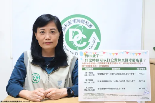 公費肺鏈疫苗擴大65歲以上!今起開打 262萬人受惠